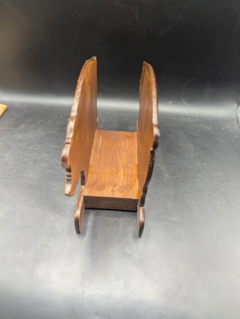 Wooden Pig Napkin Holder - Dark Brown